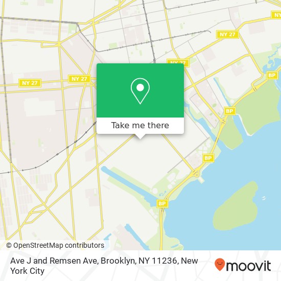 Mapa de Ave J and Remsen Ave, Brooklyn, NY 11236
