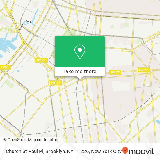 Church St Paul Pl, Brooklyn, NY 11226 map