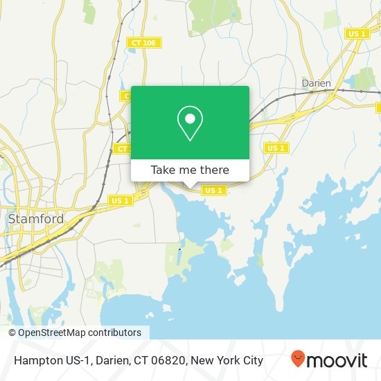 Mapa de Hampton US-1, Darien, CT 06820