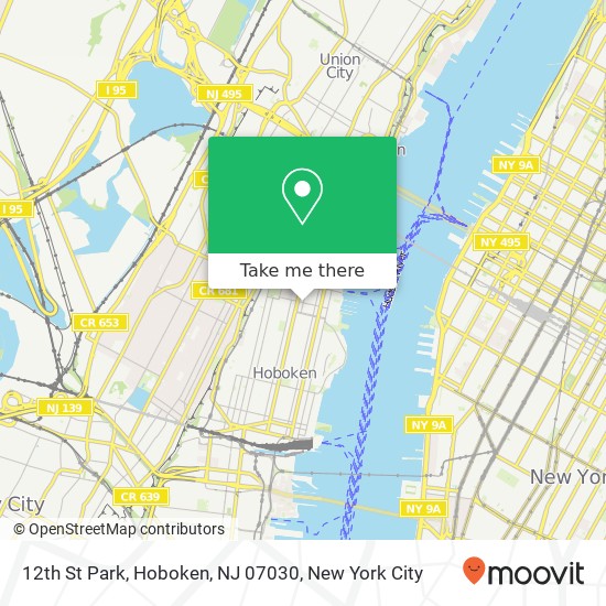 12th St Park, Hoboken, NJ 07030 map