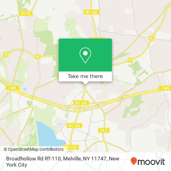 Broadhollow Rd RT-110, Melville, NY 11747 map