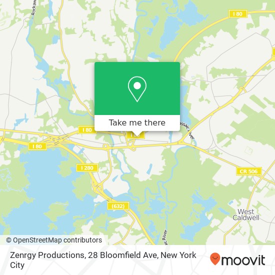 Zenrgy Productions, 28 Bloomfield Ave map