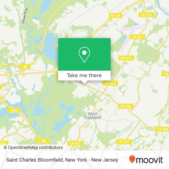 Mapa de Saint Charles Bloomfield