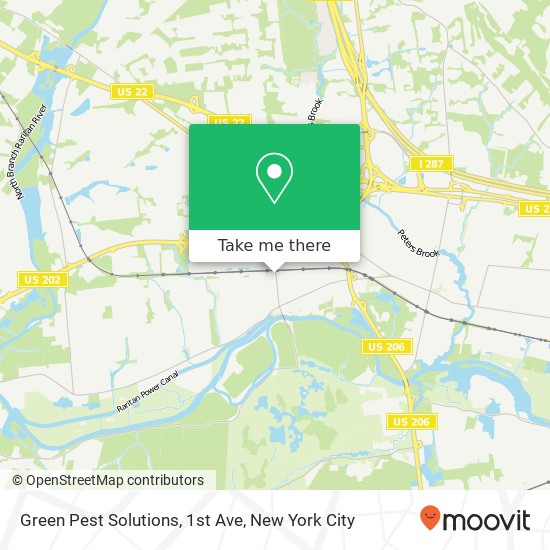 Green Pest Solutions, 1st Ave map