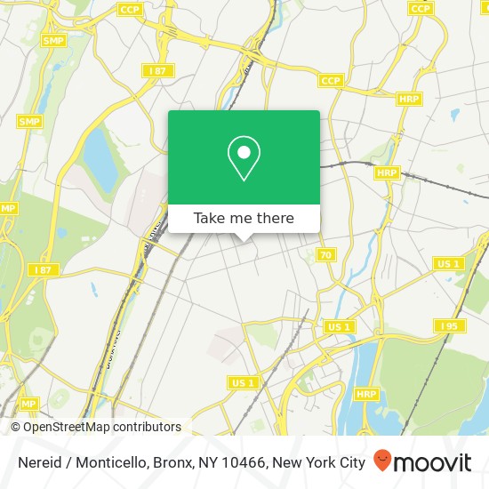 Nereid / Monticello, Bronx, NY 10466 map