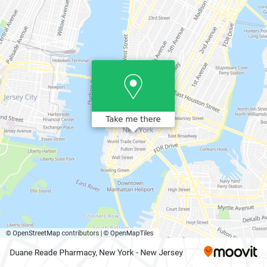 Mapa de Duane Reade Pharmacy