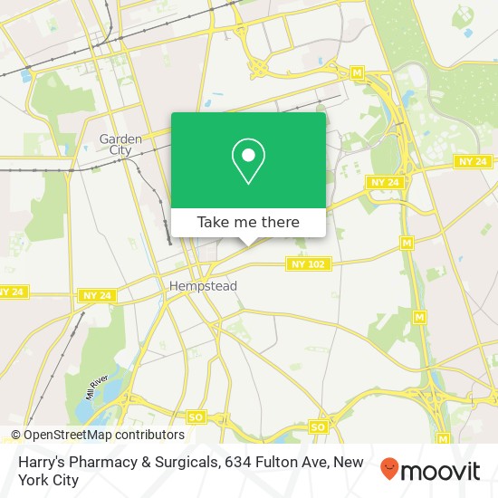 Harry's Pharmacy & Surgicals, 634 Fulton Ave map