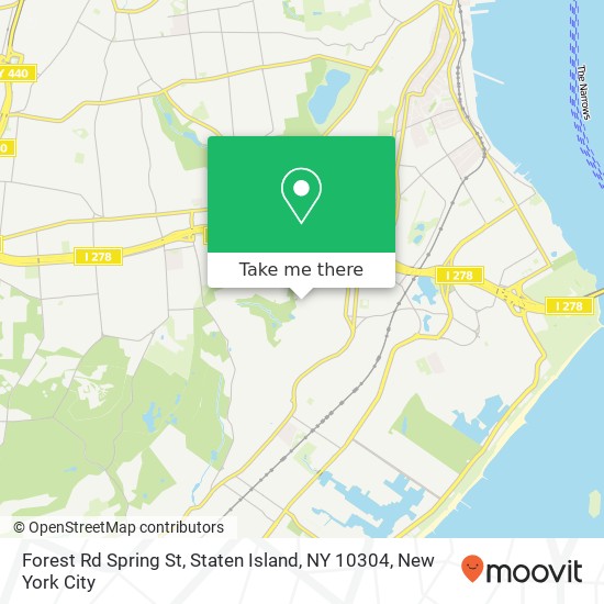 Forest Rd Spring St, Staten Island, NY 10304 map