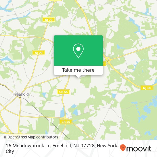 16 Meadowbrook Ln, Freehold, NJ 07728 map