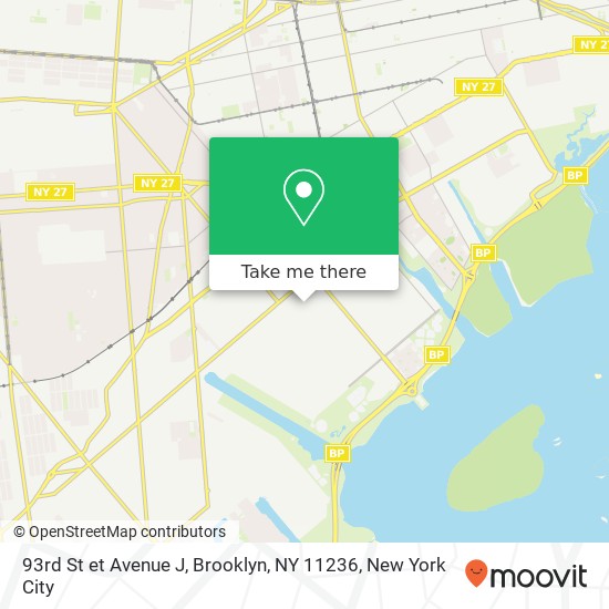 93rd St et Avenue J, Brooklyn, NY 11236 map