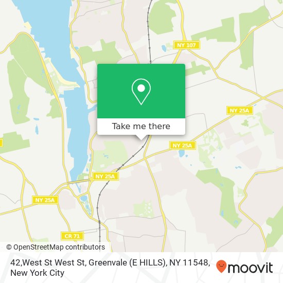 Mapa de 42,West St West St, Greenvale (E HILLS), NY 11548