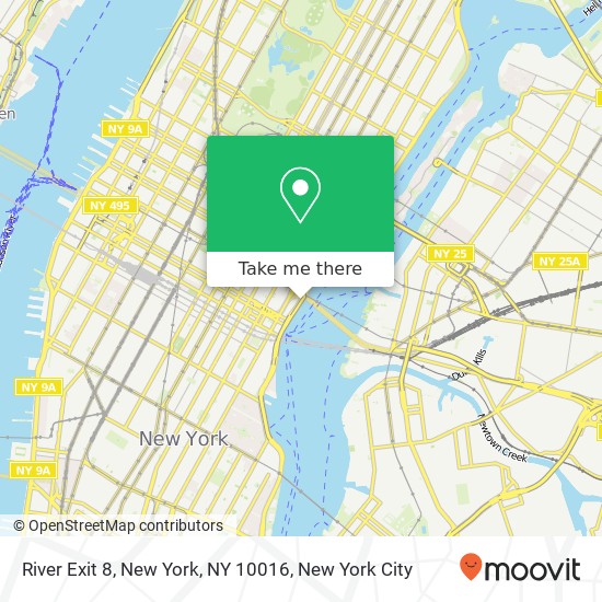 Mapa de River Exit 8, New York, NY 10016