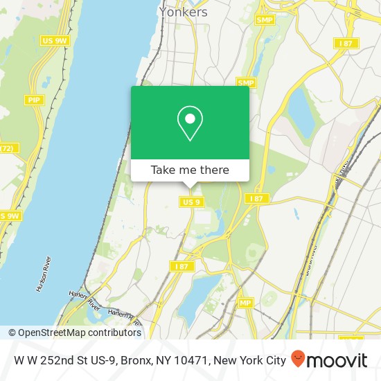 W W 252nd St US-9, Bronx, NY 10471 map