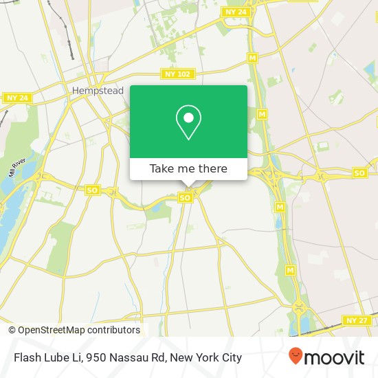 Mapa de Flash Lube Li, 950 Nassau Rd