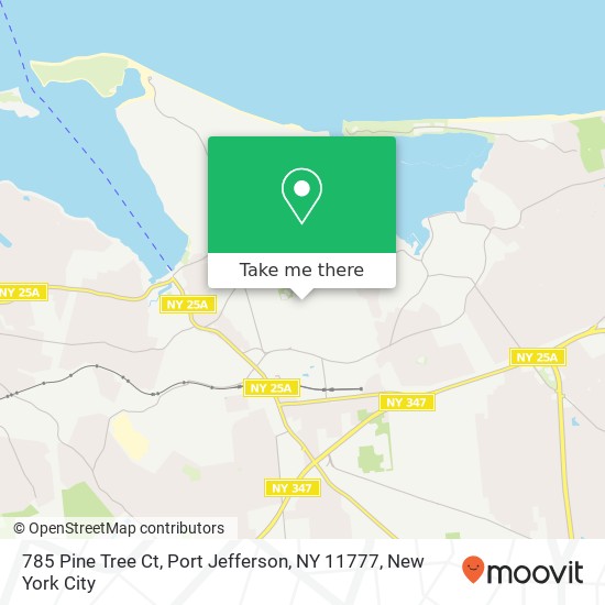 Mapa de 785 Pine Tree Ct, Port Jefferson, NY 11777