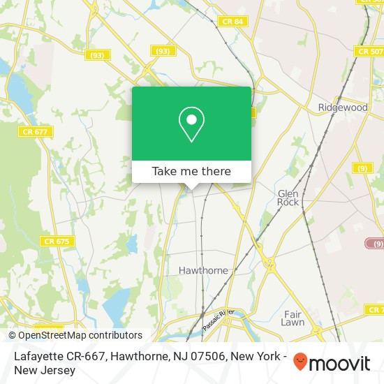 Lafayette CR-667, Hawthorne, NJ 07506 map