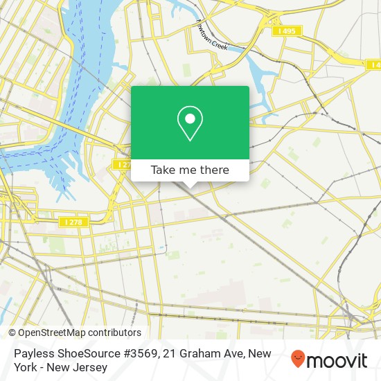 Mapa de Payless ShoeSource #3569, 21 Graham Ave