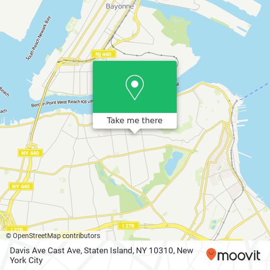 Davis Ave Cast Ave, Staten Island, NY 10310 map