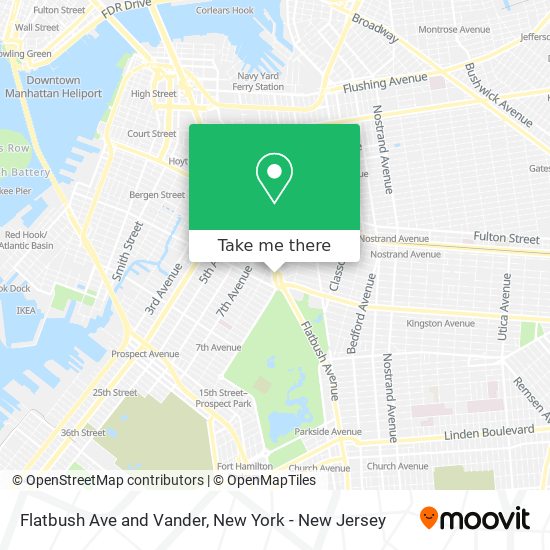 Mapa de Flatbush Ave and Vander
