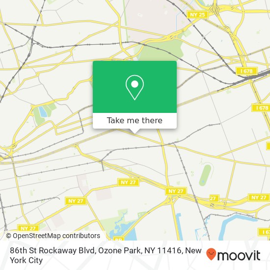 86th St Rockaway Blvd, Ozone Park, NY 11416 map