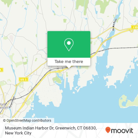 Mapa de Museum Indian Harbor Dr, Greenwich, CT 06830