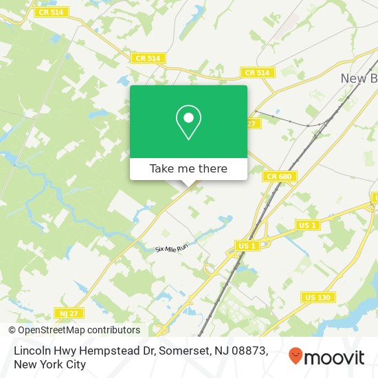 Lincoln Hwy Hempstead Dr, Somerset, NJ 08873 map