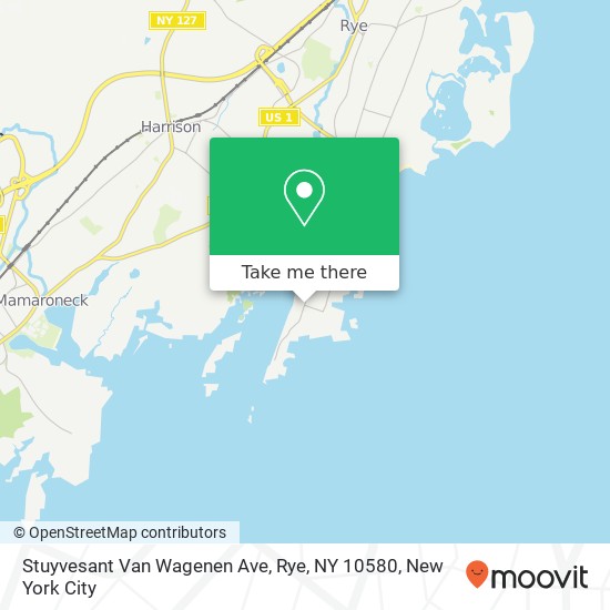 Mapa de Stuyvesant Van Wagenen Ave, Rye, NY 10580