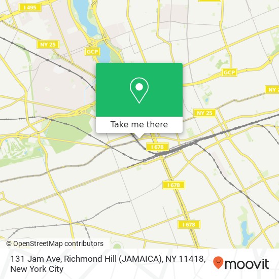 Mapa de 131 Jam Ave, Richmond Hill (JAMAICA), NY 11418