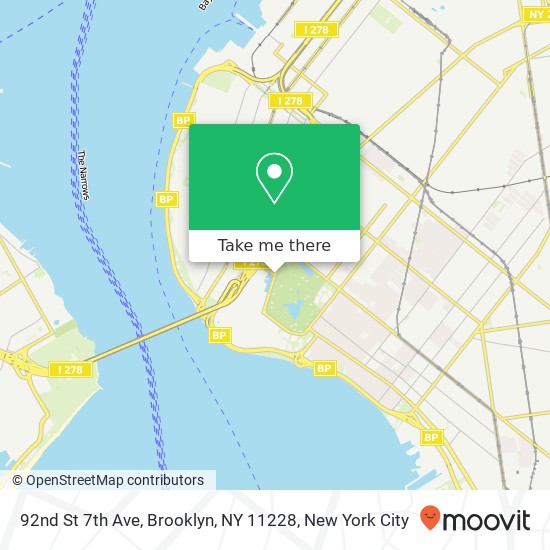 92nd St 7th Ave, Brooklyn, NY 11228 map