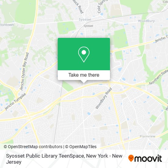 Syosset Public Library TeenSpace map