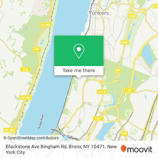 Mapa de Blackstone Ave Bingham Rd, Bronx, NY 10471