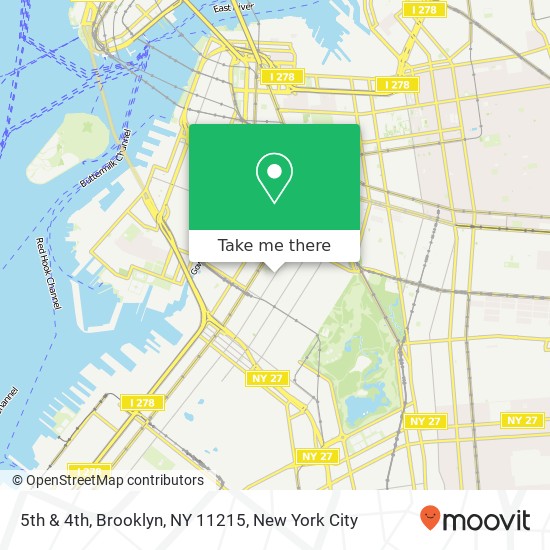 5th & 4th, Brooklyn, NY 11215 map