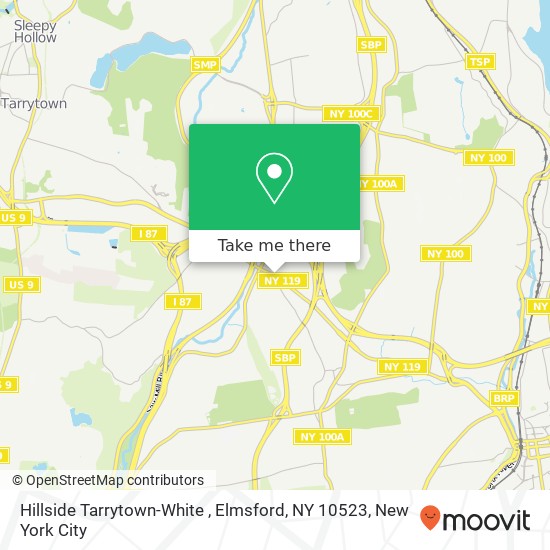 Mapa de Hillside Tarrytown-White , Elmsford, NY 10523