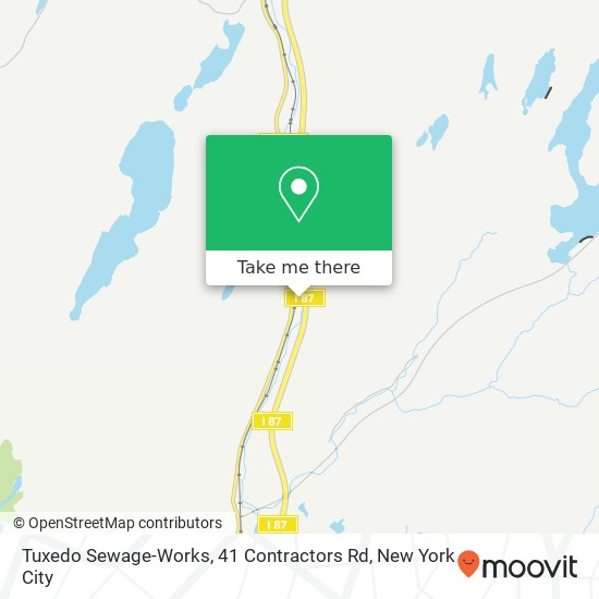 Mapa de Tuxedo Sewage-Works, 41 Contractors Rd