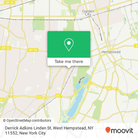 Derrick Adkins Linden St, West Hempstead, NY 11552 map