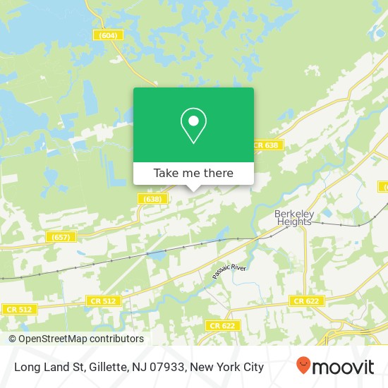 Long Land St, Gillette, NJ 07933 map