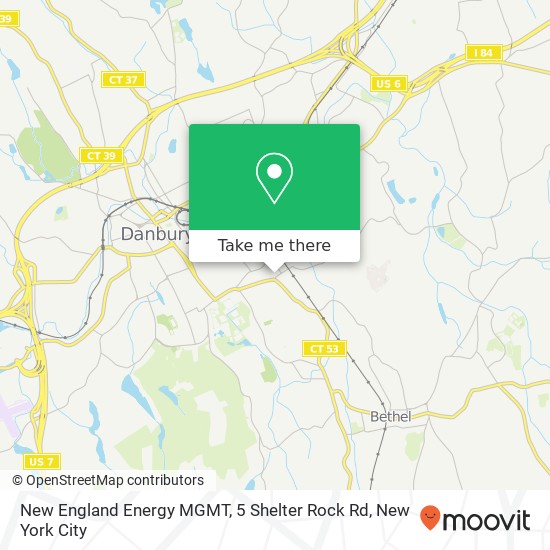 New England Energy MGMT, 5 Shelter Rock Rd map