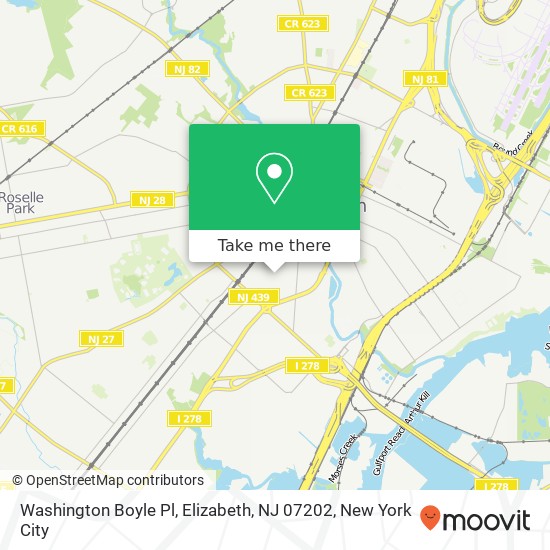 Washington Boyle Pl, Elizabeth, NJ 07202 map