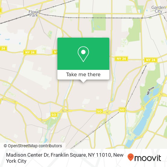 Madison Center Dr, Franklin Square, NY 11010 map