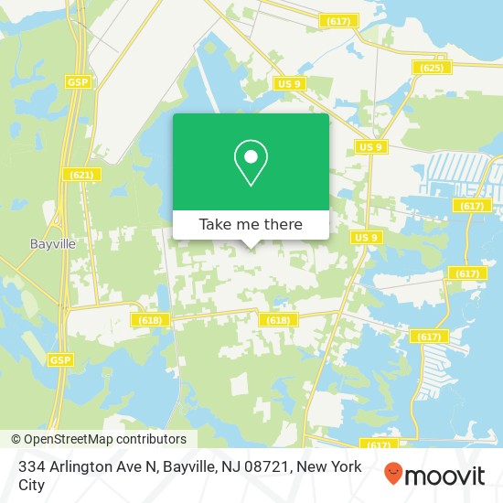 334 Arlington Ave N, Bayville, NJ 08721 map