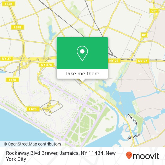 Mapa de Rockaway Blvd Brewer, Jamaica, NY 11434
