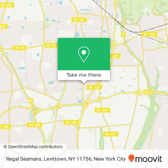 Regal Seamans, Levittown, NY 11756 map