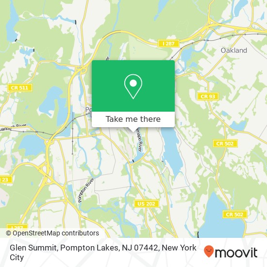 Mapa de Glen Summit, Pompton Lakes, NJ 07442
