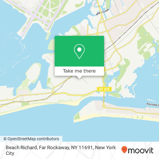 Mapa de Beach Richard, Far Rockaway, NY 11691