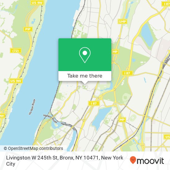 Mapa de Livingston W 245th St, Bronx, NY 10471