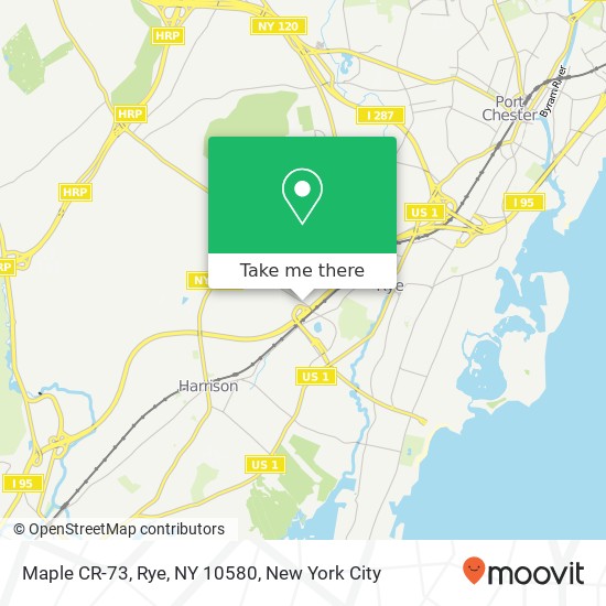 Mapa de Maple CR-73, Rye, NY 10580