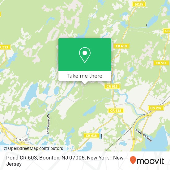 Mapa de Pond CR-603, Boonton, NJ 07005