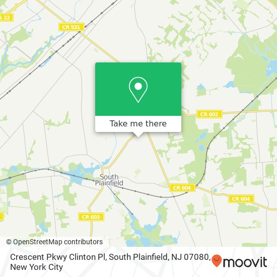 Crescent Pkwy Clinton Pl, South Plainfield, NJ 07080 map