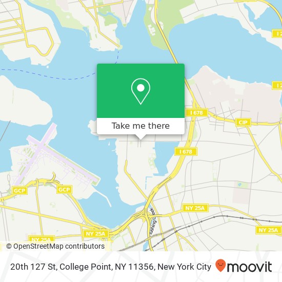 Mapa de 20th 127 St, College Point, NY 11356