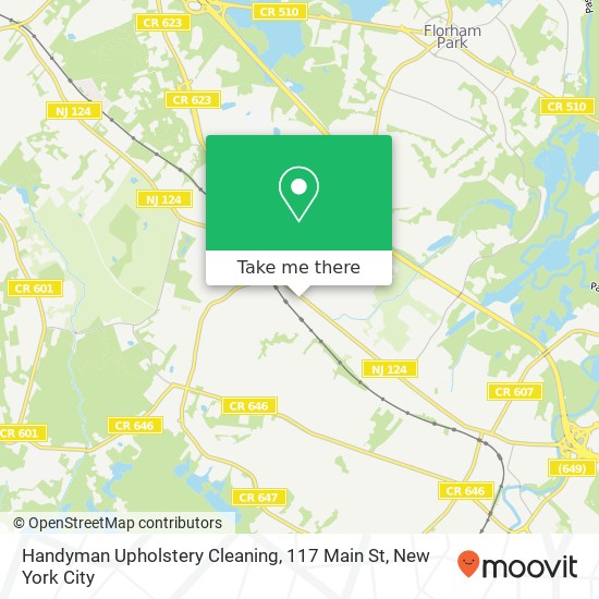 Mapa de Handyman Upholstery Cleaning, 117 Main St